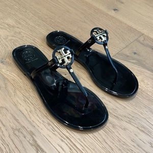 Brand new Tory Burch black jelly sandals